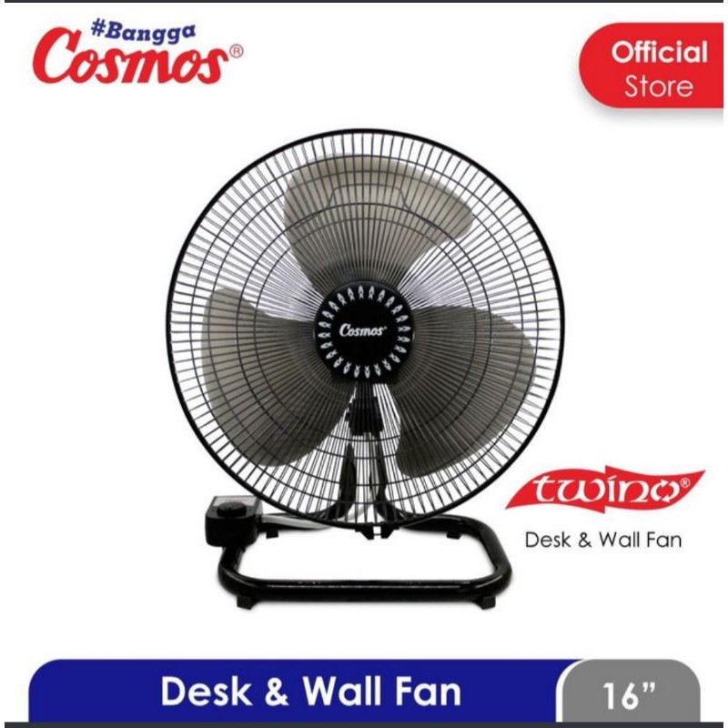 COSMOS 16 PDA - Kipas Angin Besi 2in1 Desk &amp; Wall 16&quot;