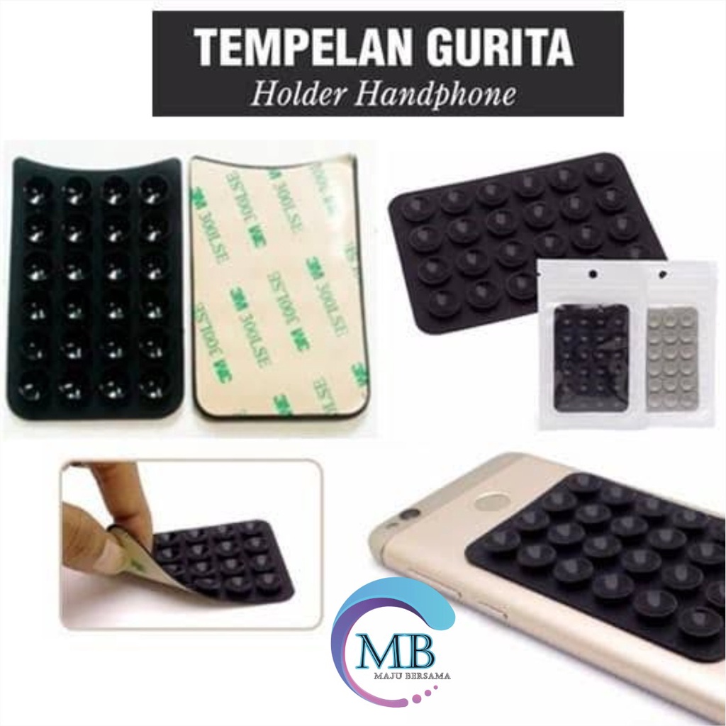 GURITA 3M TEMPELAN HP BLACK Gojek grab ojek online ojol MB2402