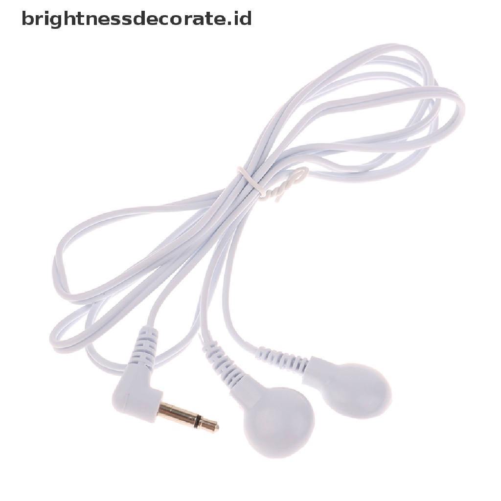 [birth] Electrode Lead Wires Jack Dc Head 3.5Mm Snap Replacement Tens Unit Cables 2-way [ID]