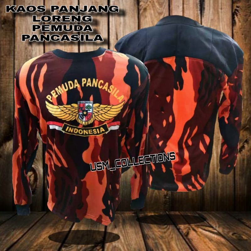 KAOS PANJANG LORENG PP ( pemuda pancasila ) / KAOS PEMUDA PANCASILA