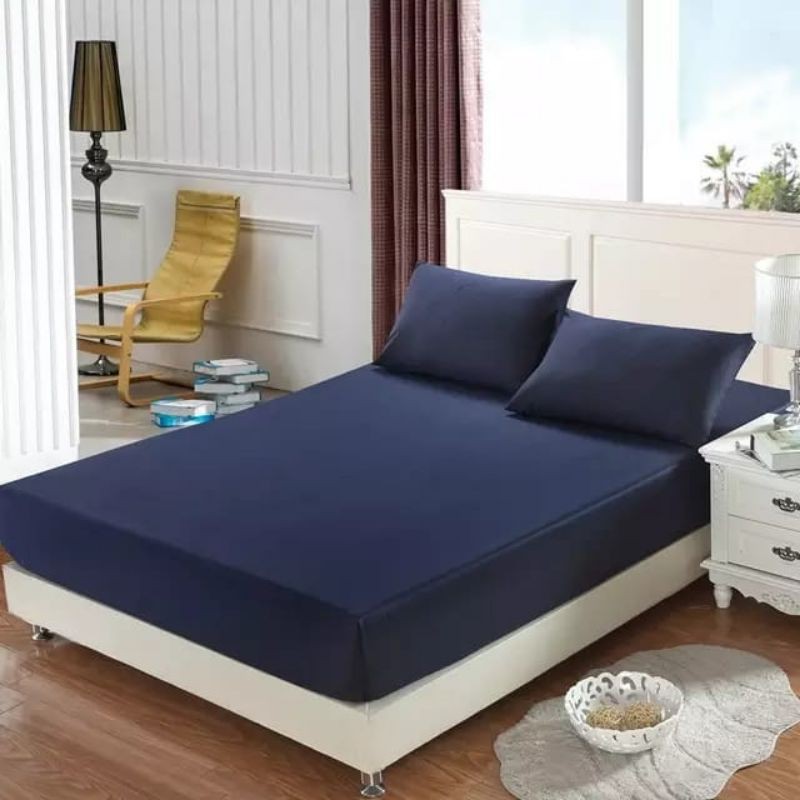 sprei waterproof ukuran 180x200x30 anti air anti ompol