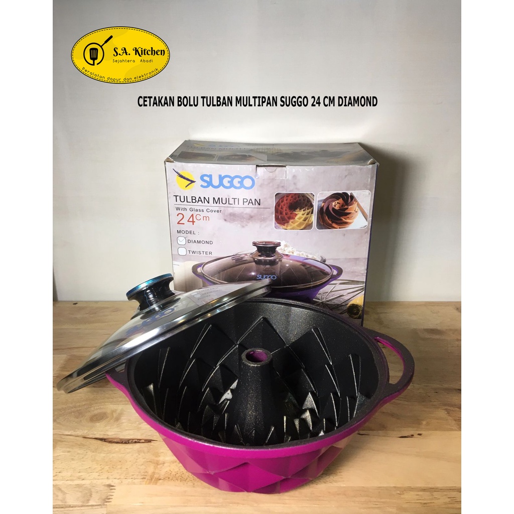 CETAKAN BOLU TULBAN MULTIPAN SUGGO 24 CM DIAMOND