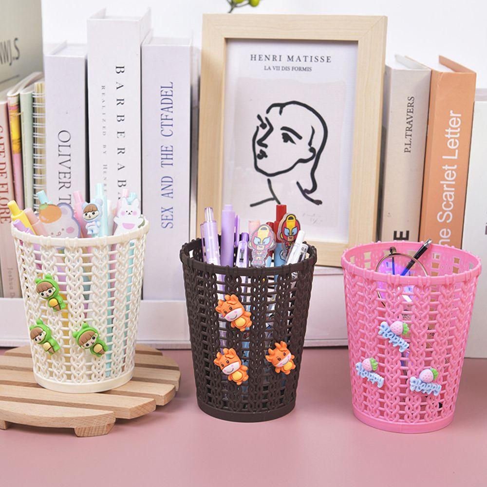 Nanas Tempat Pulpen Kapasitas Tinggi Makeup Brush Storage Pencil Box Anggur Imitasi Desktop Organizer