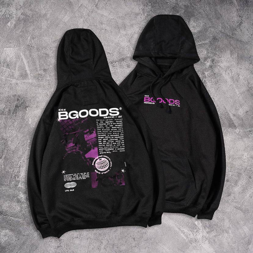 BGOODS - Metal Hoodie Original 100% Distro Bandung - Unisex Pria/Wanita