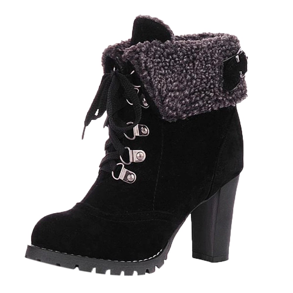 women's winter lace up ankle boots