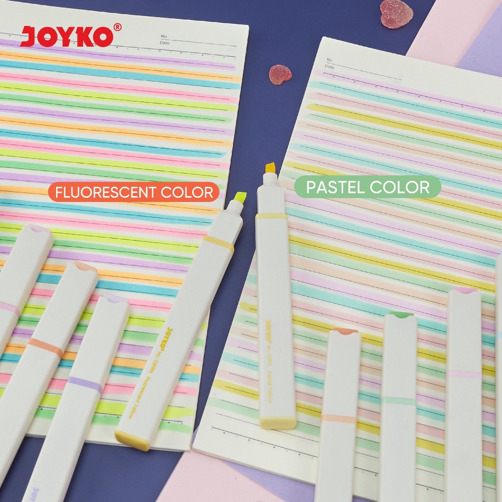

D3W! JOYKO TEXT HIGHLIGHTER 6 PCS - PENANDA TULISAN BERWARNA
