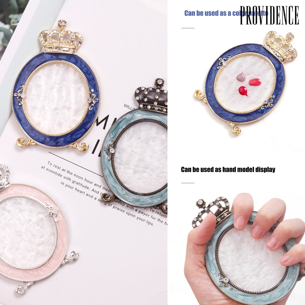 Providence Nail Art Plate Displaying Artwork Practice Resin Nail Polish Gel Showing Painting Crown Stand for Manicure