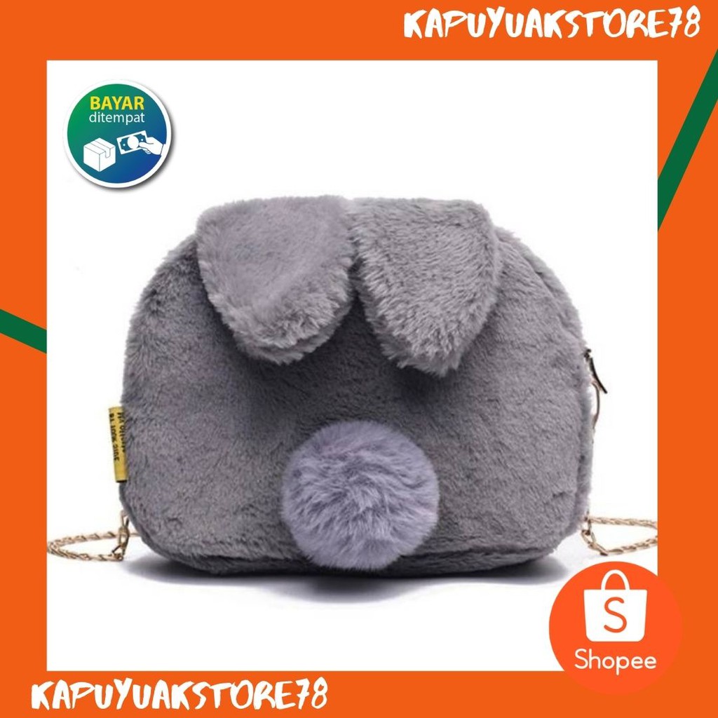 Tas Selempang Bludru Beer Tali Besi