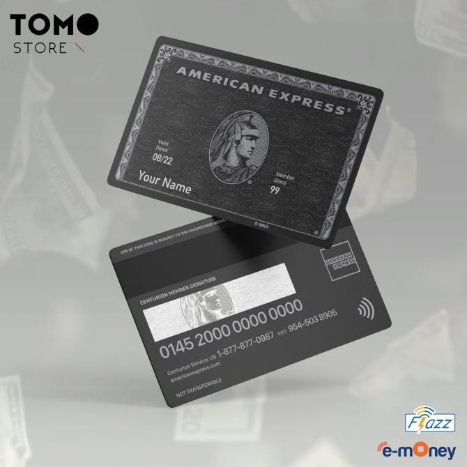 American Express AMEX Black Card Kartu Flazz BCA Gen 2/ Emoney Mandiri