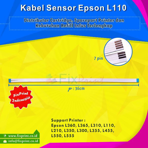 Kabel Sensor Epson Tanpa Kabel Head L110  L210 L220 L300 L310 L350 L355 L360 L365 L380 L385 L405 L485 L550 L555 L565