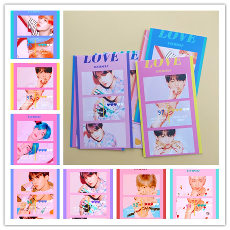 [BS] BISA COD 7pcs Photo Card BTS BT21 KPOP Love Yourself Kartu Foto - KP545