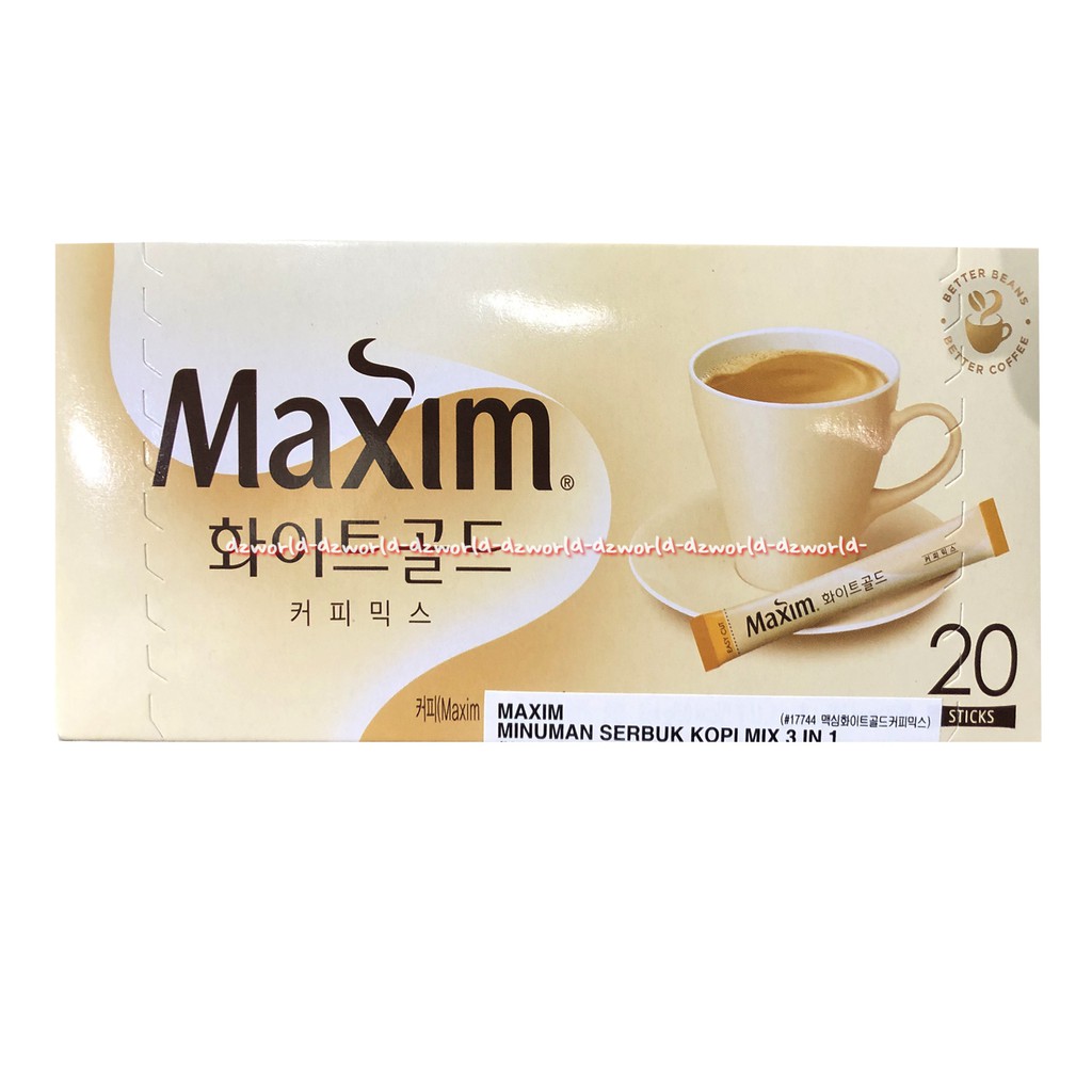 Maxim Original Coffee Mix 20Sticks Kopimix Maxim Kopi Instan White Gold Maksim