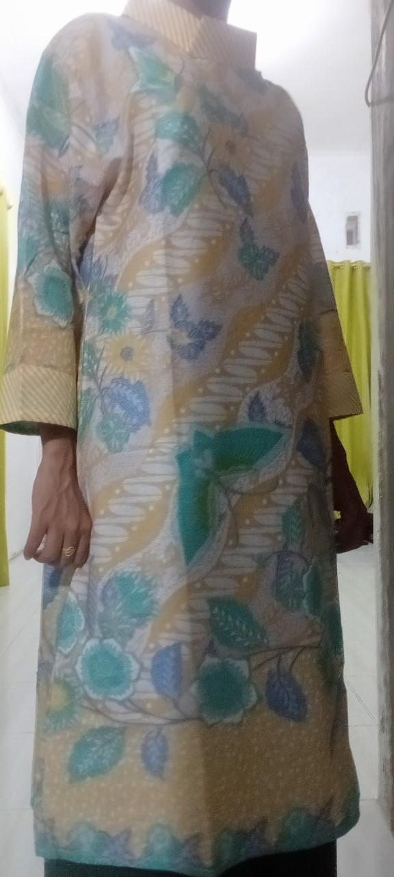 Terlaris Serut Genes Jelita Tunic Navbor Yelbor Whitbor Creambor Tunik Batik Modern Hrb030 Dolbi Dob