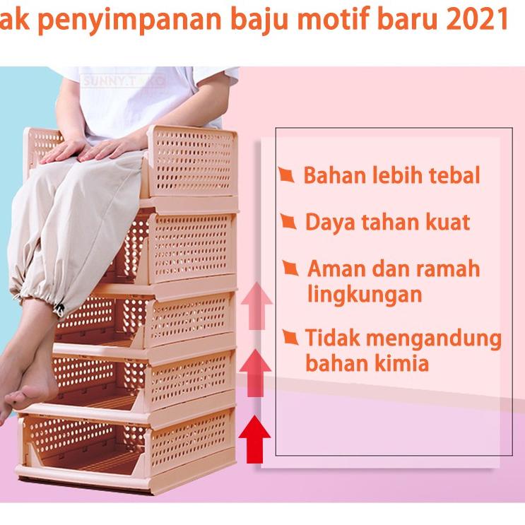 ZKS Rak Laci Pakaian Tempat Lipat Penyimpanan Barang Serbaguna Storage Pakaian Portable Rak Baju Lip