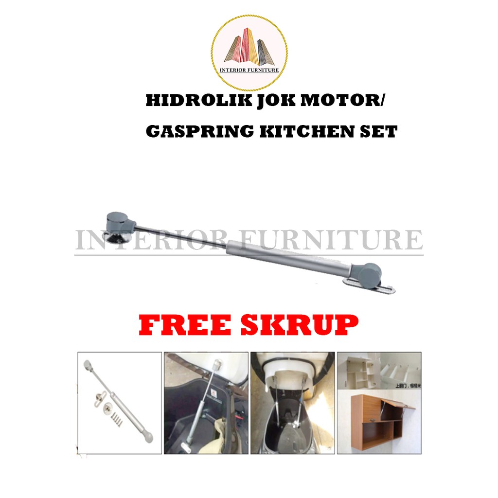 Gaspring Hidrolik jok motor hidrolik kitchen set gas spring motor Hidrolik Variasi Modif Kap Mobil