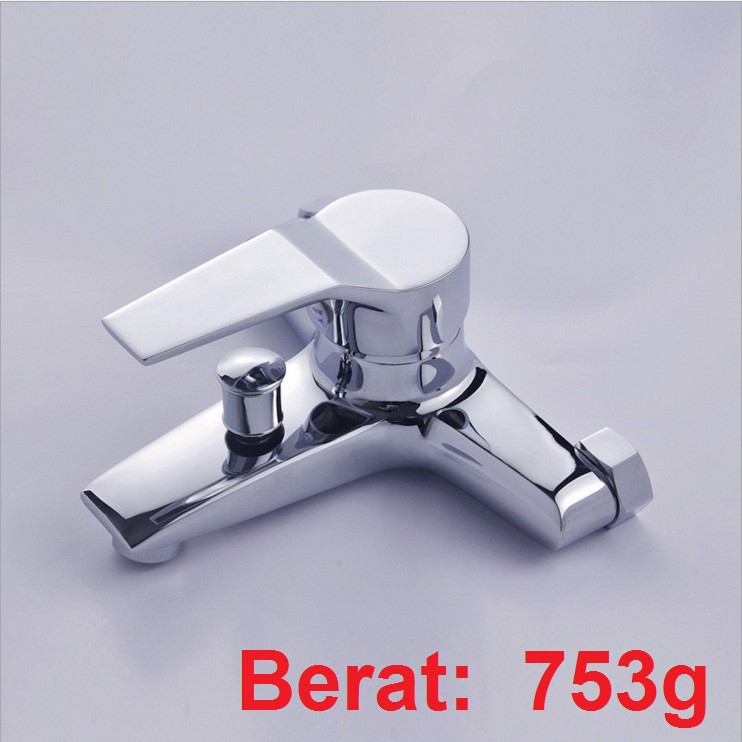 Kran Shower Keran Kamar Mandi Bathub Air Panas Dingin  Keran Mixer Bathtub 2 Cabang Tanam Brass Cuci