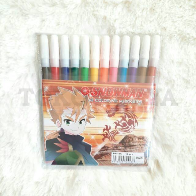

SPIDOL SNOWMAN 12 WARNA