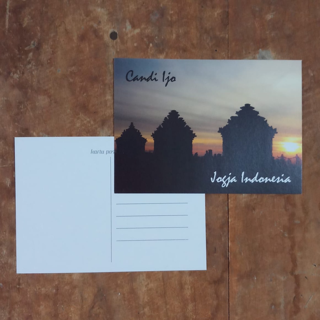 

8 LEMBAR KARTU POS JOGJA INDONESIA POSTCARD CANDI IJO