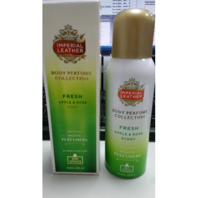 IMPERIAL LEATHER BODY PERFUME COLLECTION FRESH APPLE & ROSE SCENT 120ML