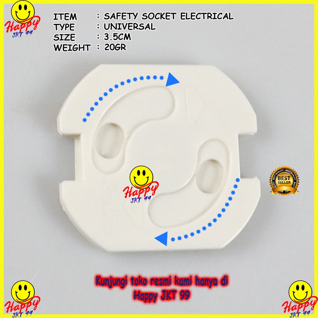 [ HAPPY JKT 99 ] SOKET PENGAMAN COLOKAN LISTRIK PENUTUP PELINDUNG STOP KONTAK ANAK KECIL AMAN SAFETY ELECTRICAL SOCKET