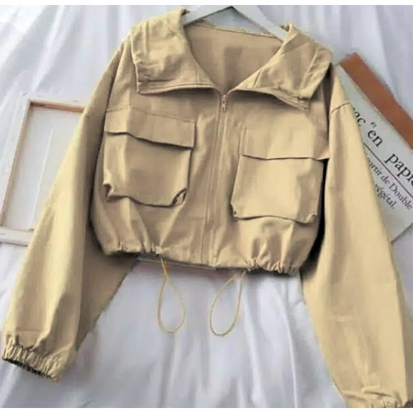 Jaket Crop Wanita Sury Best Promo