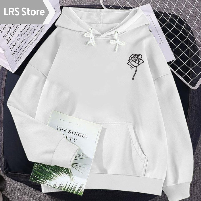 Sweater Hoodie Cewek Only Rose L XL XXL Lengan Panjang Hudi Oversize pria wanita Switer Sweeter Swet