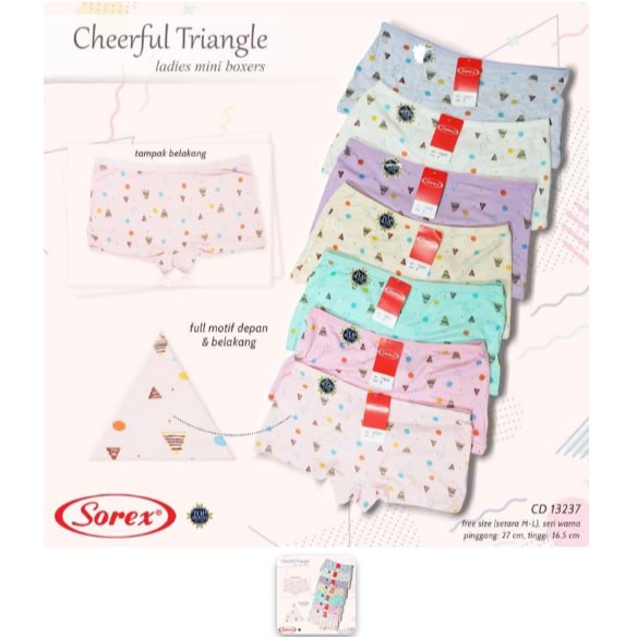 BLT82 / Boxer mini celana dalam wanita sorex