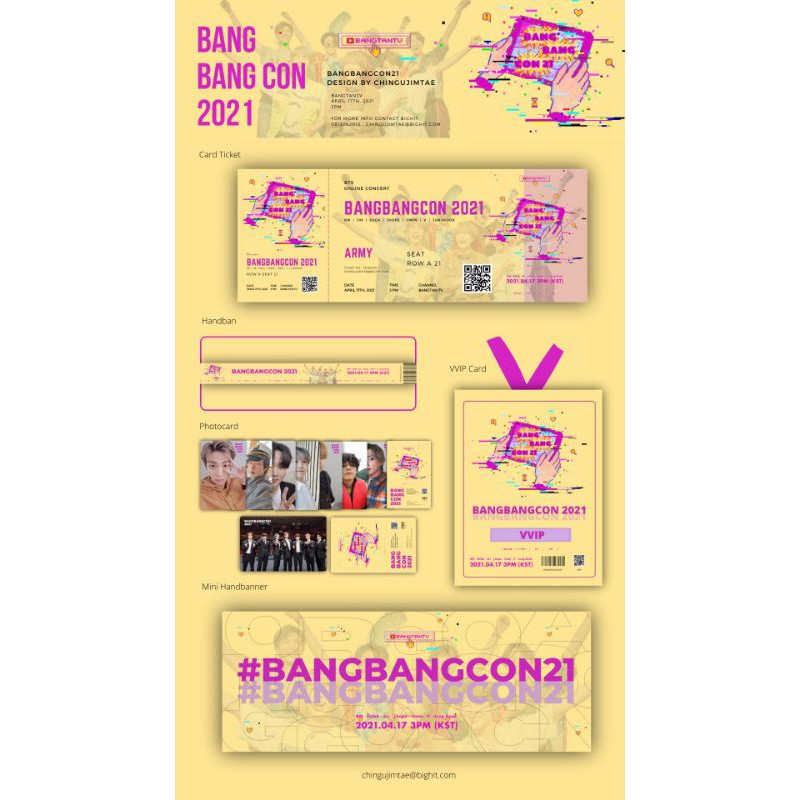 [JASA CETAK] TICKET BTS BANGBANGCON 2021