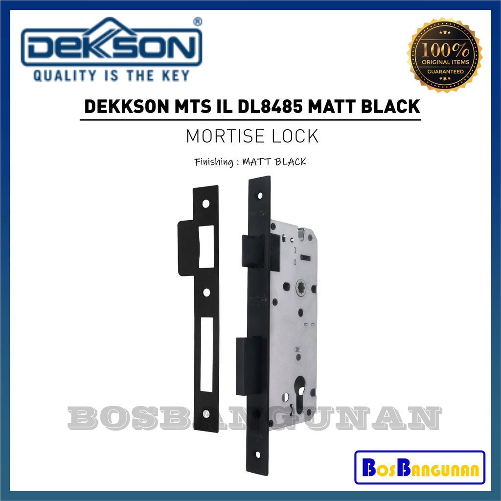 Body Kunci DEKKSON MTS IL DL8485 MATT BLACK / DEKKSON MTS IL DL 8485 / MORTISE LOCK DEKKSON MTS IL D