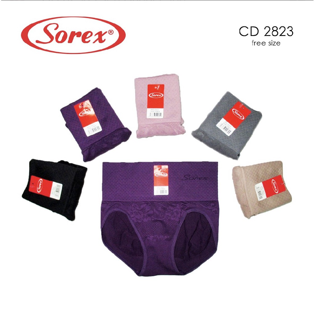 CELANA DALAM WANITA FASHION SEMI KORSET SOREX SHAPEWEAR 2823 RAJUT KARET PERUT TEBAL