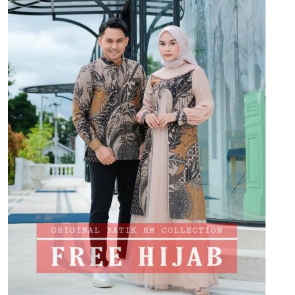 Telah Hadir.. COUPLE BATIK GAMIS RAHAYU COUPLE ENGAGEMEN BEST SELLER BISA COD GRATIS HIJAB