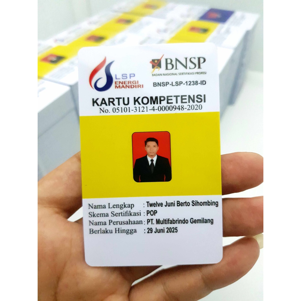CETAK ID CARD std A T M / CETAK IDCARD / MEMBER CARD / KARTU PEGAWAI / KARTU PELAJAR STANDAR