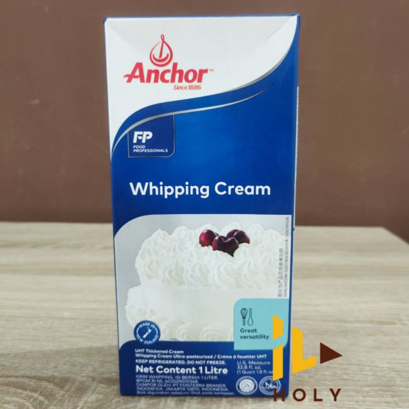 

Anchor Whipping Cream 1 Liter [KHUSUS GOSEND & GRAB]