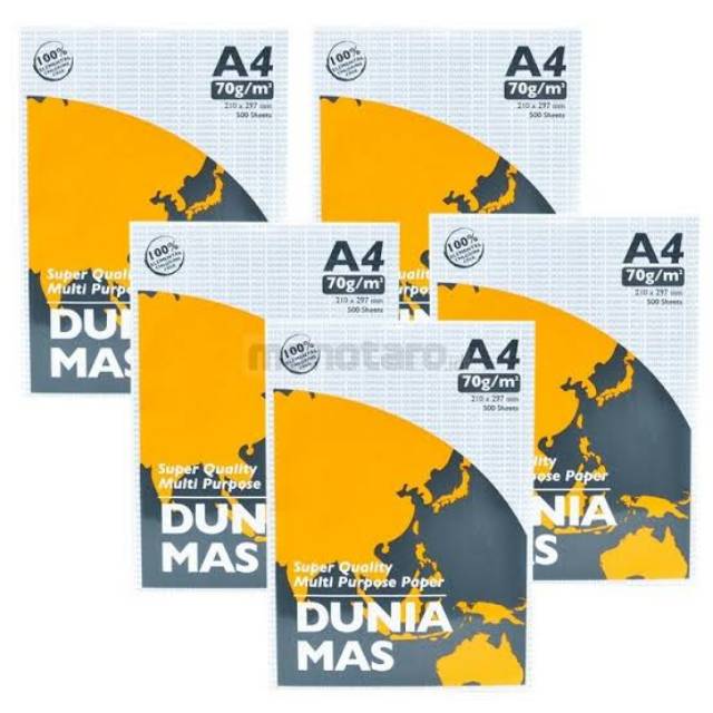 

Kertas A4 Dunia Mas 70g