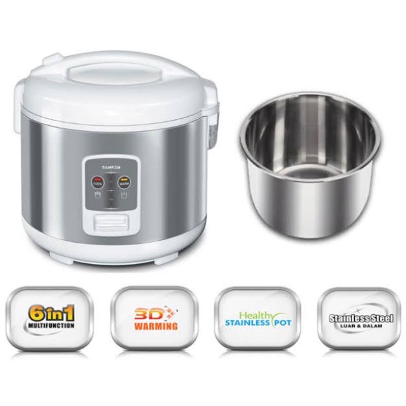 MEJIKOM SANKEN PENANAK NASI RICE COOKER 2 LITER MEJICOM PENGHANGAT MAJICOM RESKUKER MAGIC COM 6