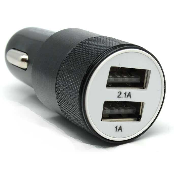 Olaf Quick Car Charger Dual USB 2.1A 1.0A - O12-2 Port-Hitam