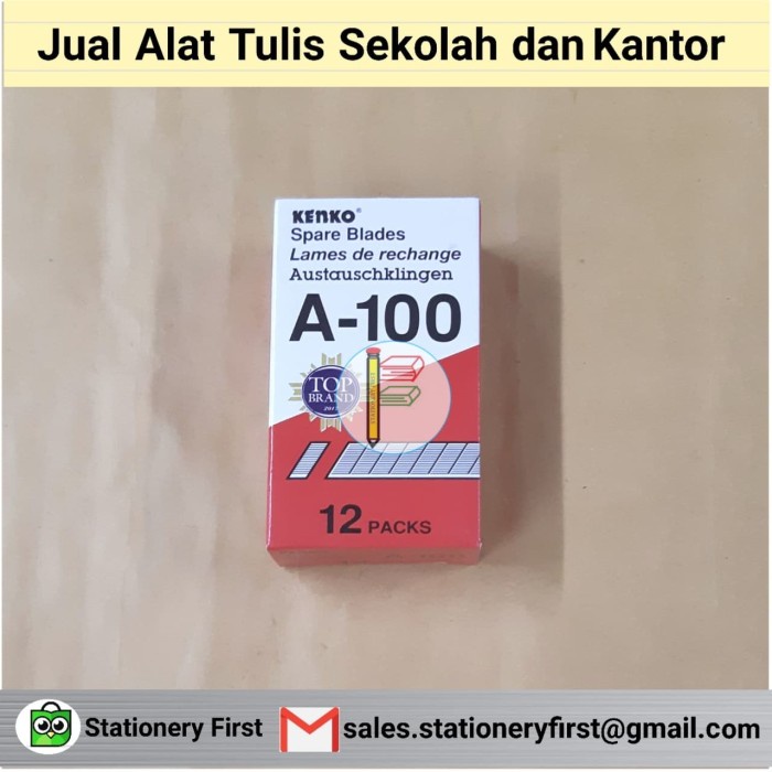

Murah Isi Pisau Cutter Kenko A-100 Kecil Untuk Cutter A-300 / K200 Grosir Murah