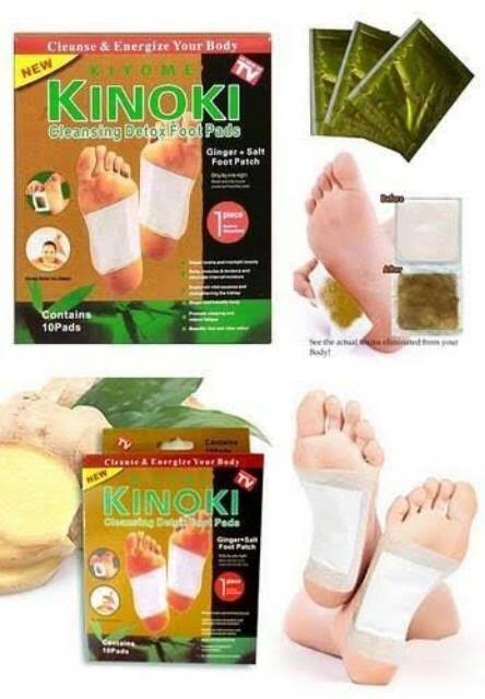 Koyo Detox Kaki Kinoki Gold Detox Food Ginger Salt Kiyome Cleansing Racun Jahe Murah Original 1 Box