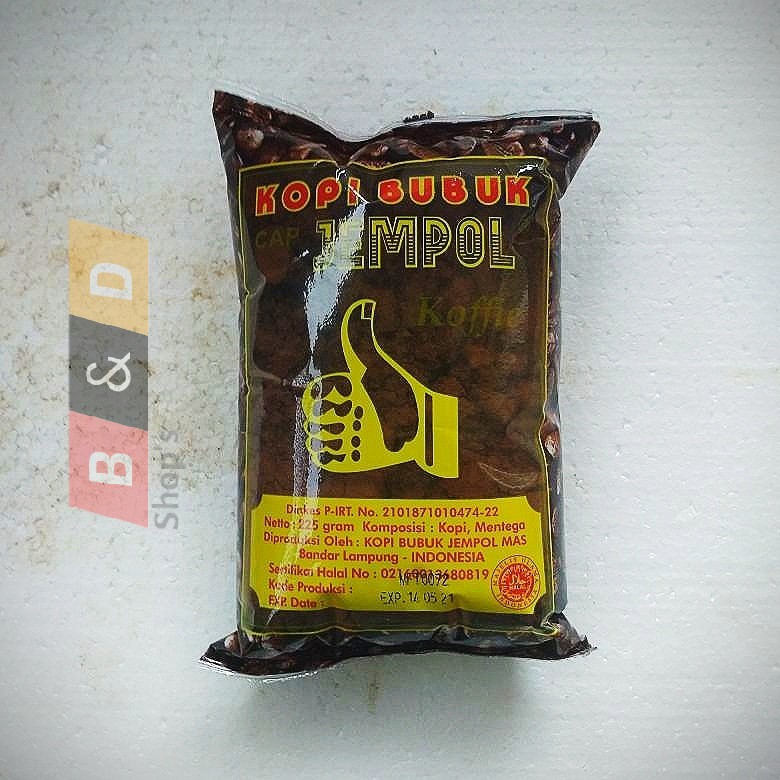 

JEMPOL. Kopi Bubuk Asli Lampung Netto 900 Gram.