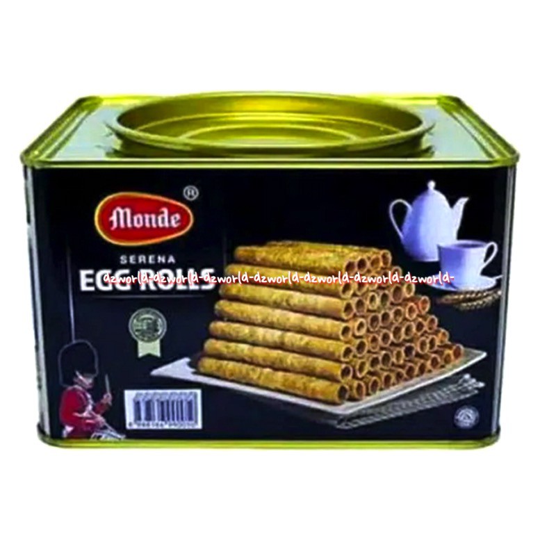 

Monde Egg Roll 300gr Kemasan Kaleng Wafer Eggroll Serena Monde Wafer Stick Waffer Stik Lebaran Kaleng Kotak Rasa Gurih Telur Gulung Mondegg