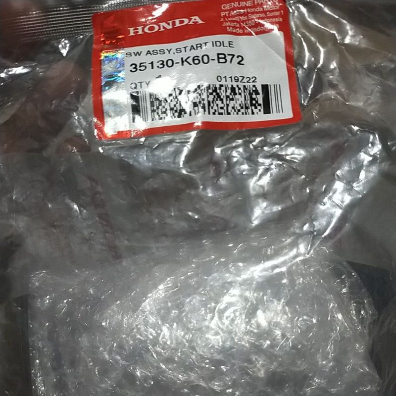 35130-K60-B72 HGP AHM 100% ORIGINAL HOLDER SAKLAR STATER SWITCH KANAN HONDA VARIO NEW VARIO 125 LED 