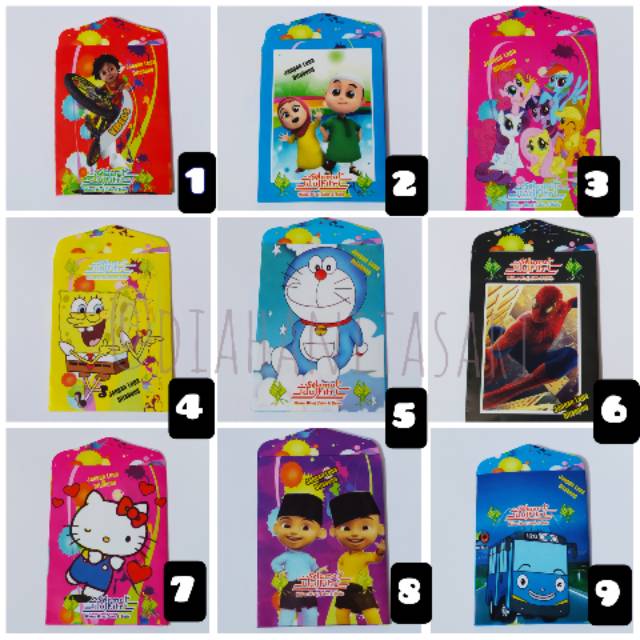 

AMPLOP LEBARAN 1PACK ISI 10PCS PILIH MOTIF GAMBAR