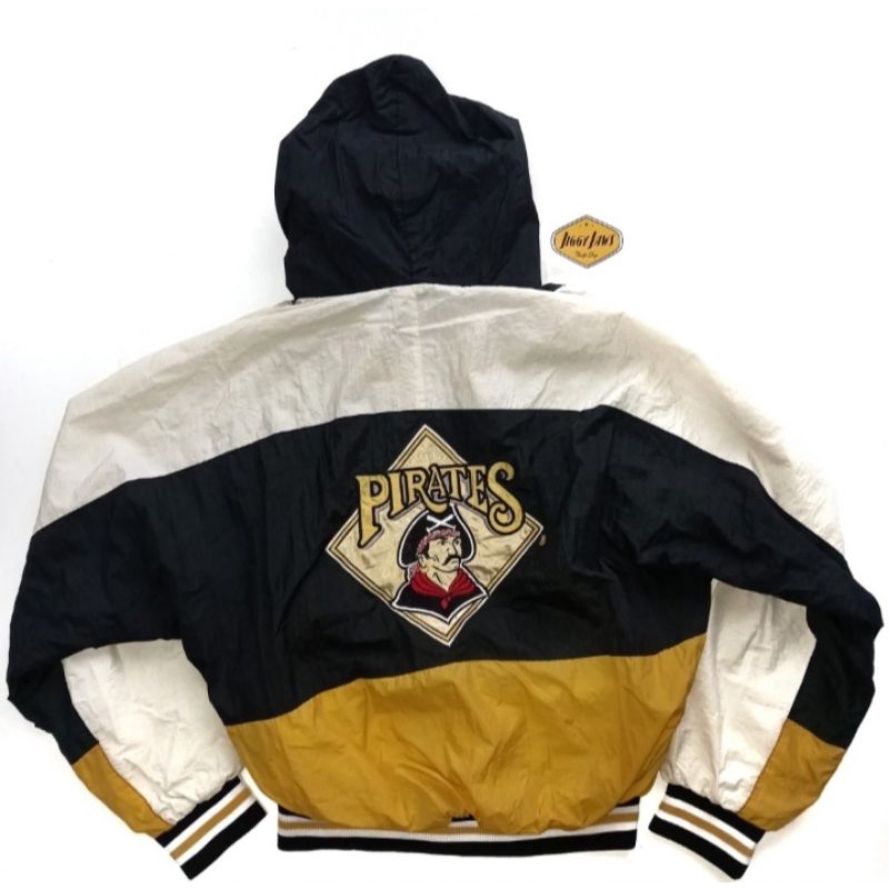 MLB PYRATES PITSBURGH VINTAGE WINDBREAKER JAKET BY FELCO
