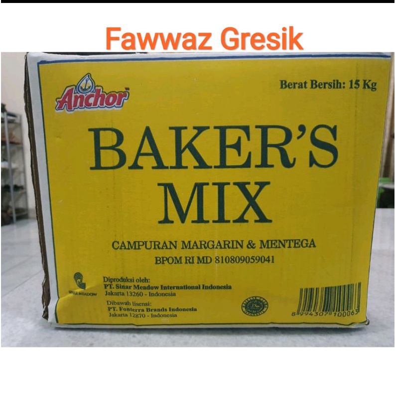 ANCHOR BAKERS MIX BUTTER BLEND 1 KG / MARGARINE MENTEGA CAMPURAN