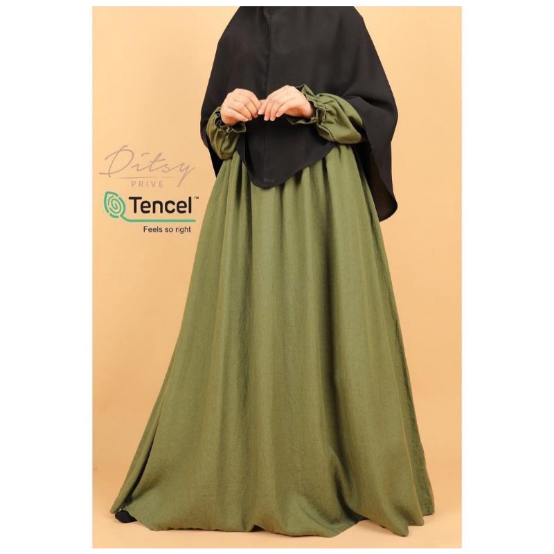 Lilura olive ditsy size L