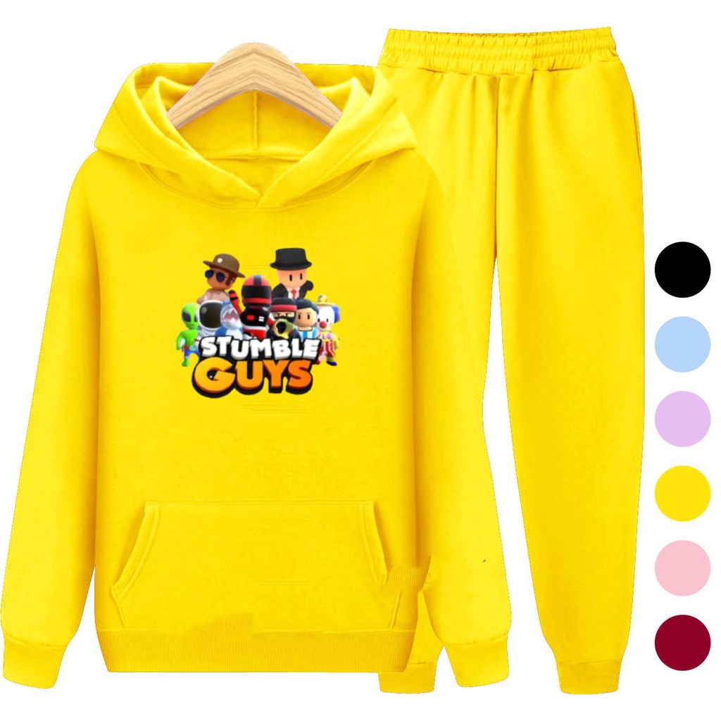 Setelan Anak Sweater Hoodie STUMBLE GUYS / Set Sweater Anak-Remaja Laki Laki Perempuan Size S, M, XL , XXL