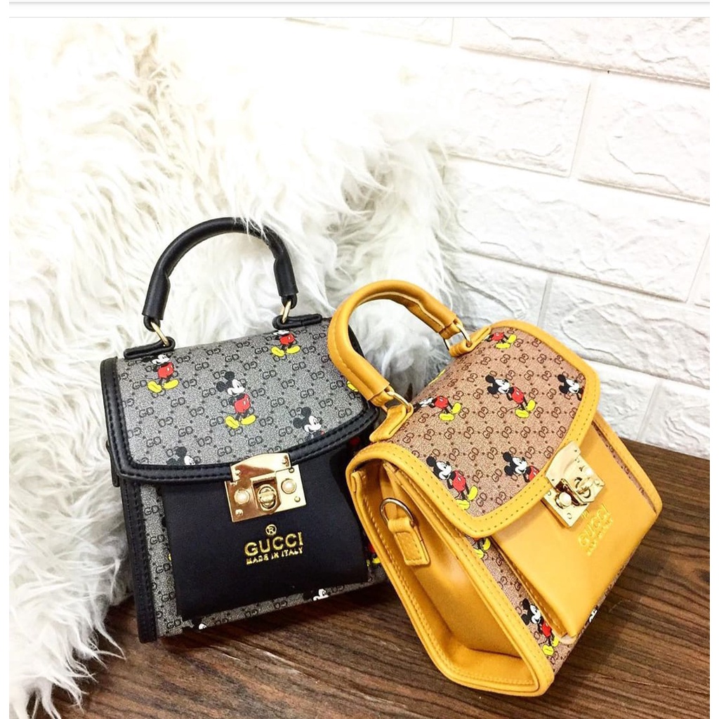 Tas Slempang Wanita - Tas Grosir Wanita Motif Mickey Mouse