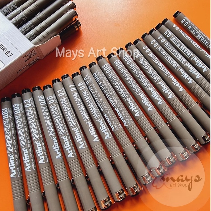 

Artline Drawing Pen / Pulpen Gambar Drawing System / Tebal 0.05 - 0.1 - 0.3 - 0,4 - 0,5 - 0.6 - 0,7 Arsitek Design