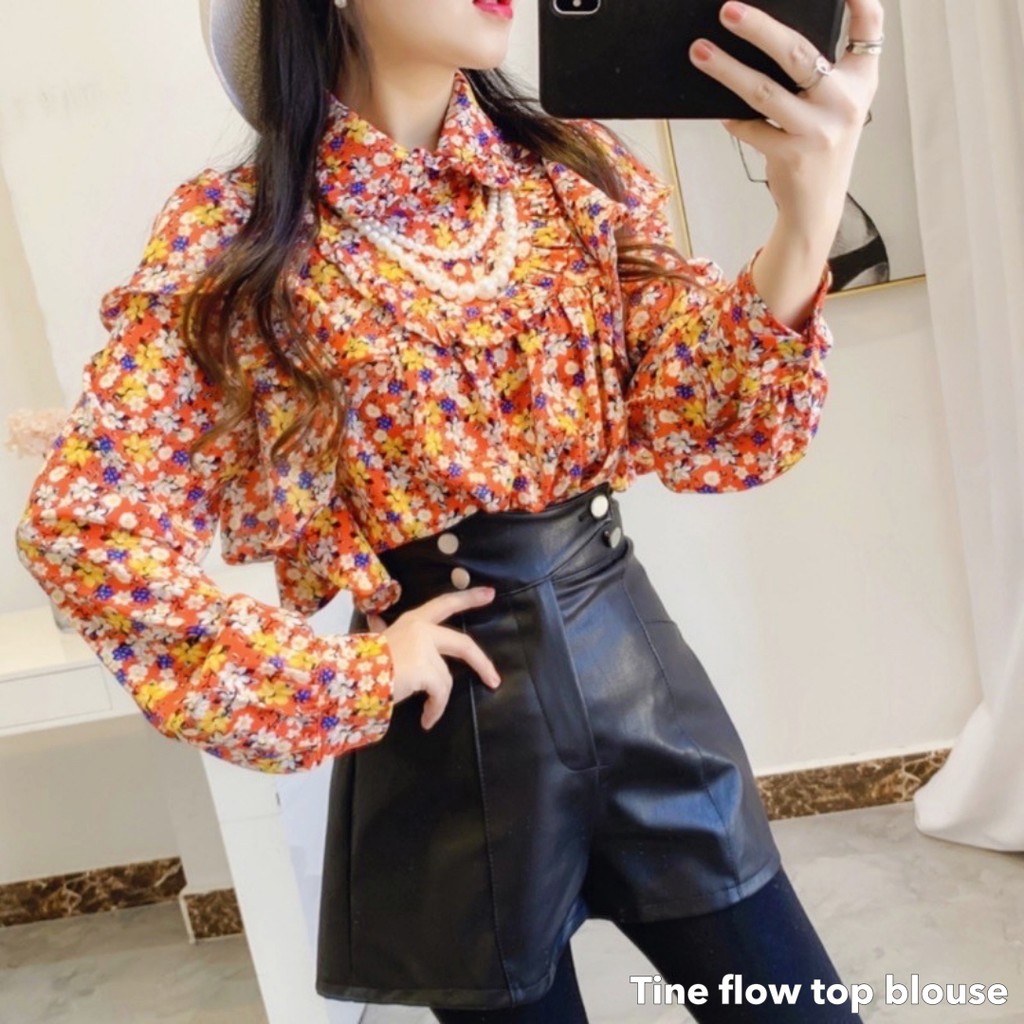 Tine flow top blouse -Thejanclothes