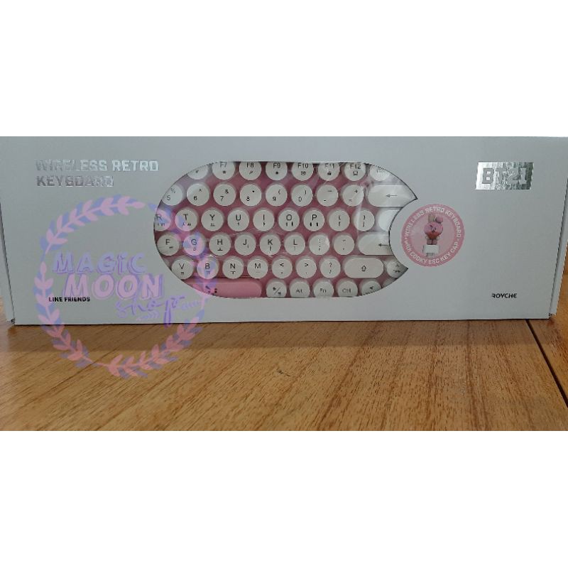 (BOOKED)BT21 READY(TOLONG BACA KET) WIRELESS KEYBOARD RETRO COOKY, READY 100% OFFICIAL